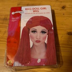 Rubie’s Rag Doll red yarn wig  Halloween or character theme event NWT
